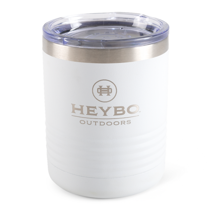 12 oz Lowball Tumbler: White