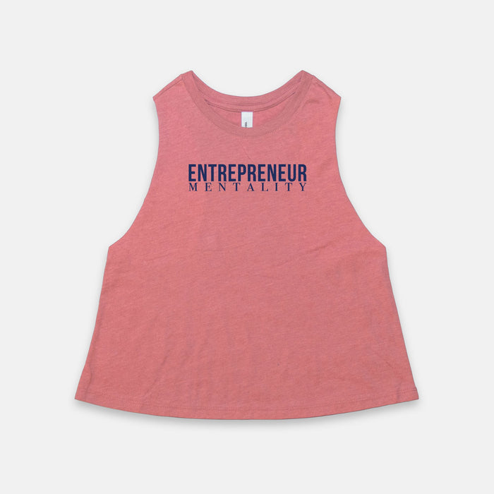 Embody entrepreneurial spirit with Bella Canvas Racerback Cropped Tank 6682 - Entrepreneur Mentality, by Designs On The Go. Elevate your style and mindset.