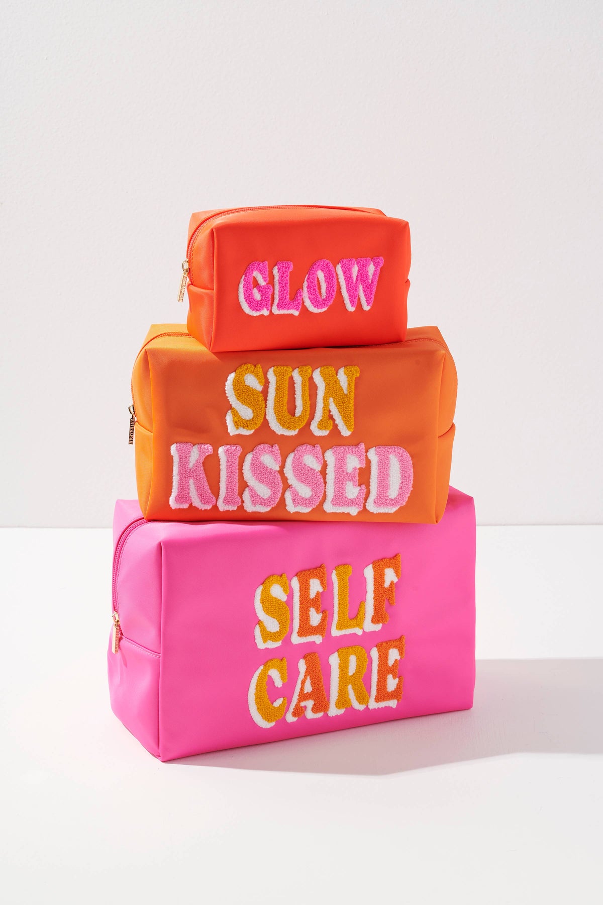 "SELF CARE" OVERSIZED ZIP POUCH