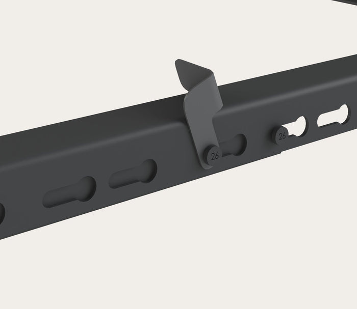 Lev - R - Lock Bed Frame by Hollywood Bed & Spring MFG, close up of level r lock