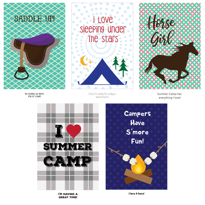 Summer Camp Greeting Cards for Boys, Girls, and Parents|15341