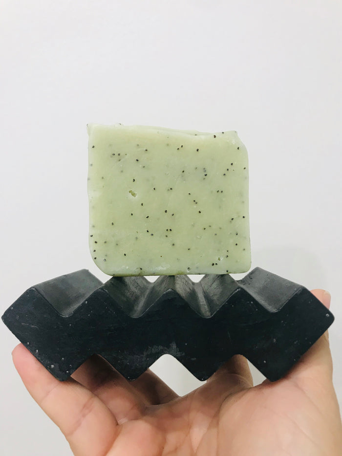 Zig Zag Concrete Soap Holder