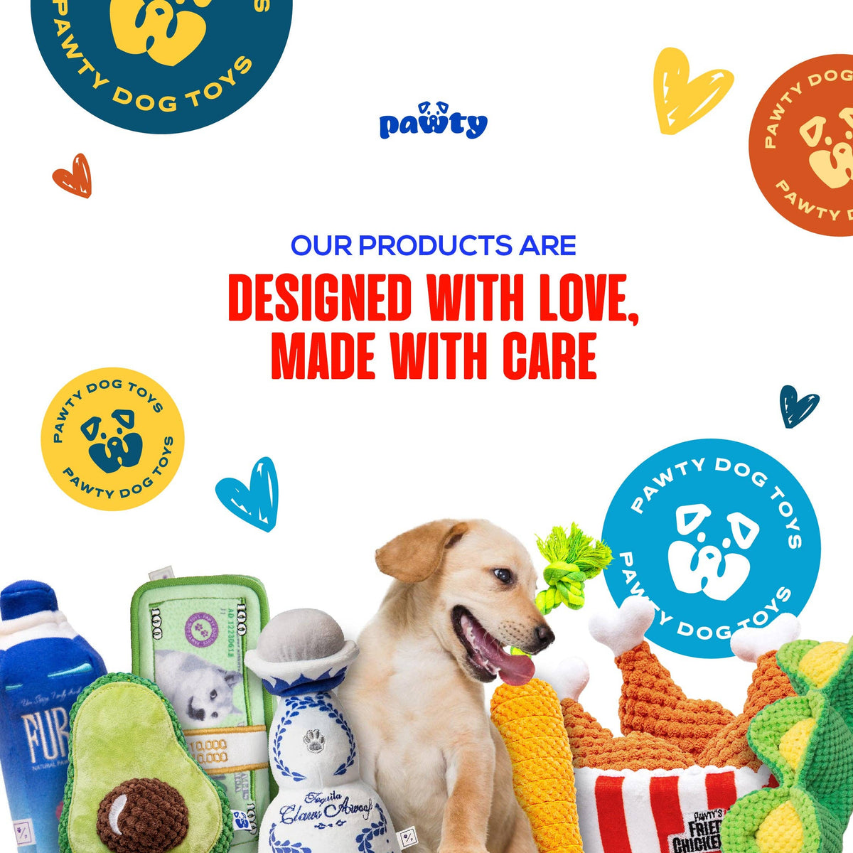 PAWTY Dog Toys - FIREWORKS