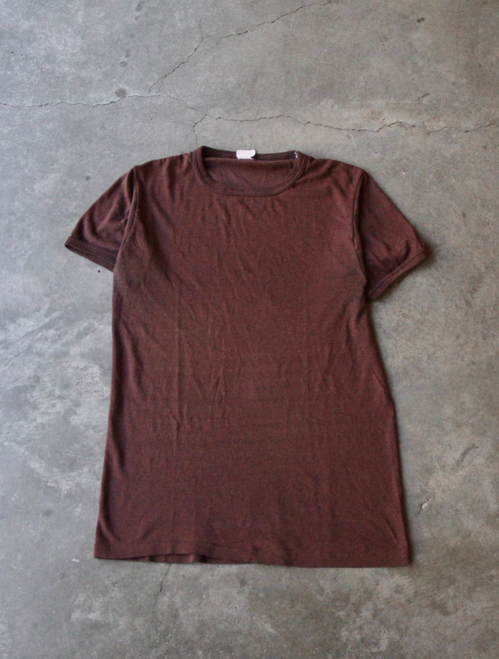 1970S BROWN TEE