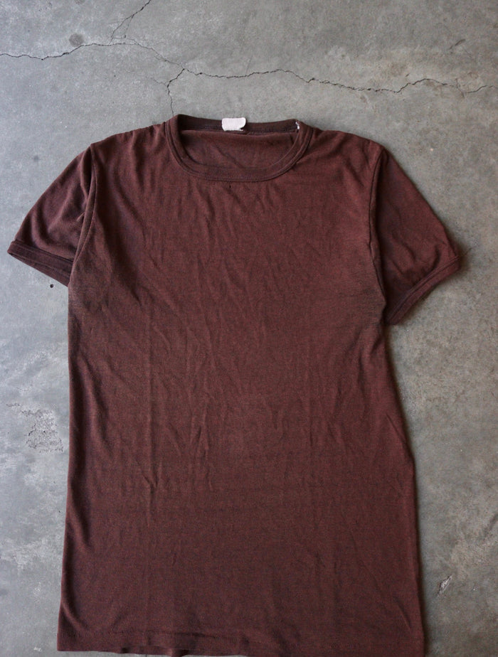 1970S BROWN TEE