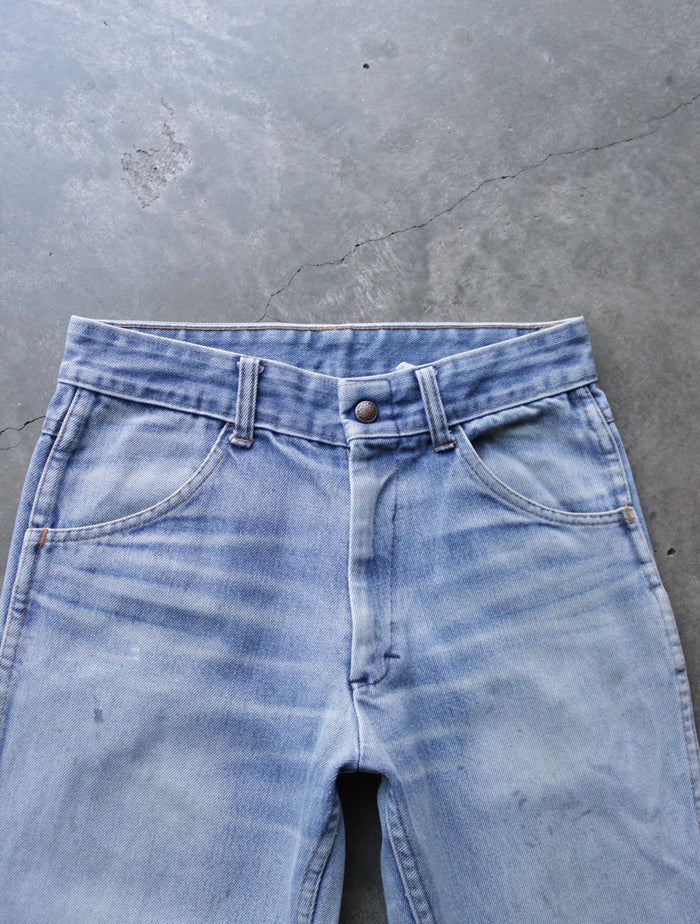 1970S FADED FLARED DENIM PANTS