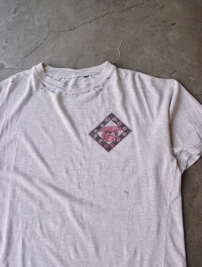 1990S GRAY DISTRESSED TEE