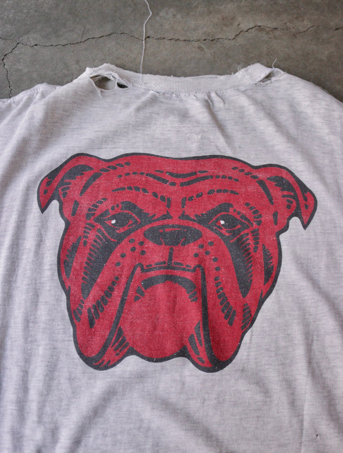 1990S GRAY DISTRESSED TEE