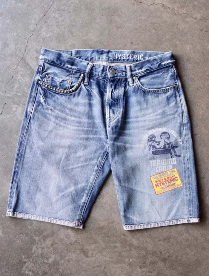 2000S HYSTERIC GLAMOUR STUDDED SHORTS