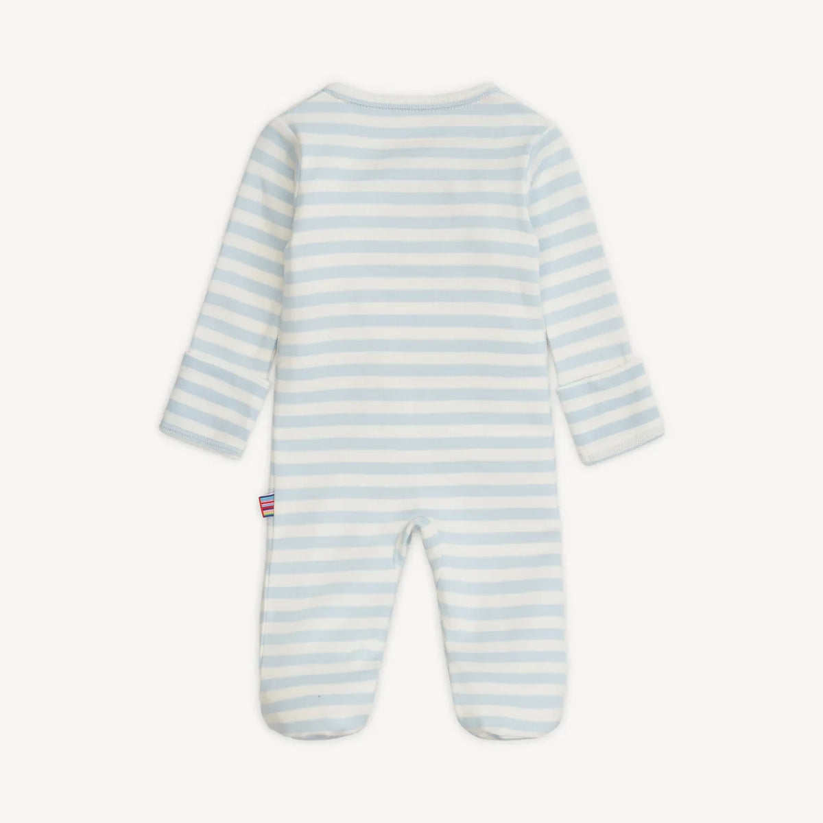 Blue stripe footie