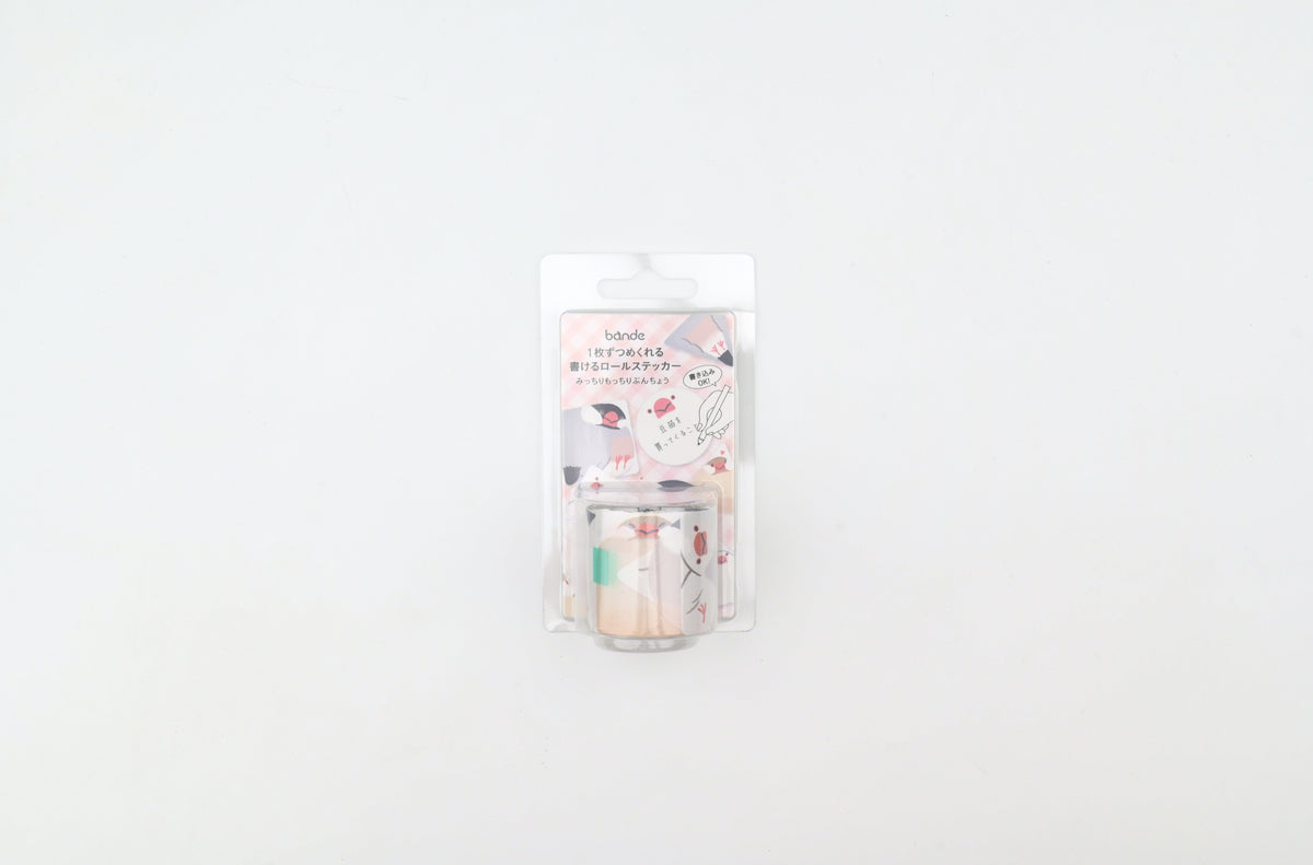 Bande - Writeable Roll Sticker - Plump Java Sparrows