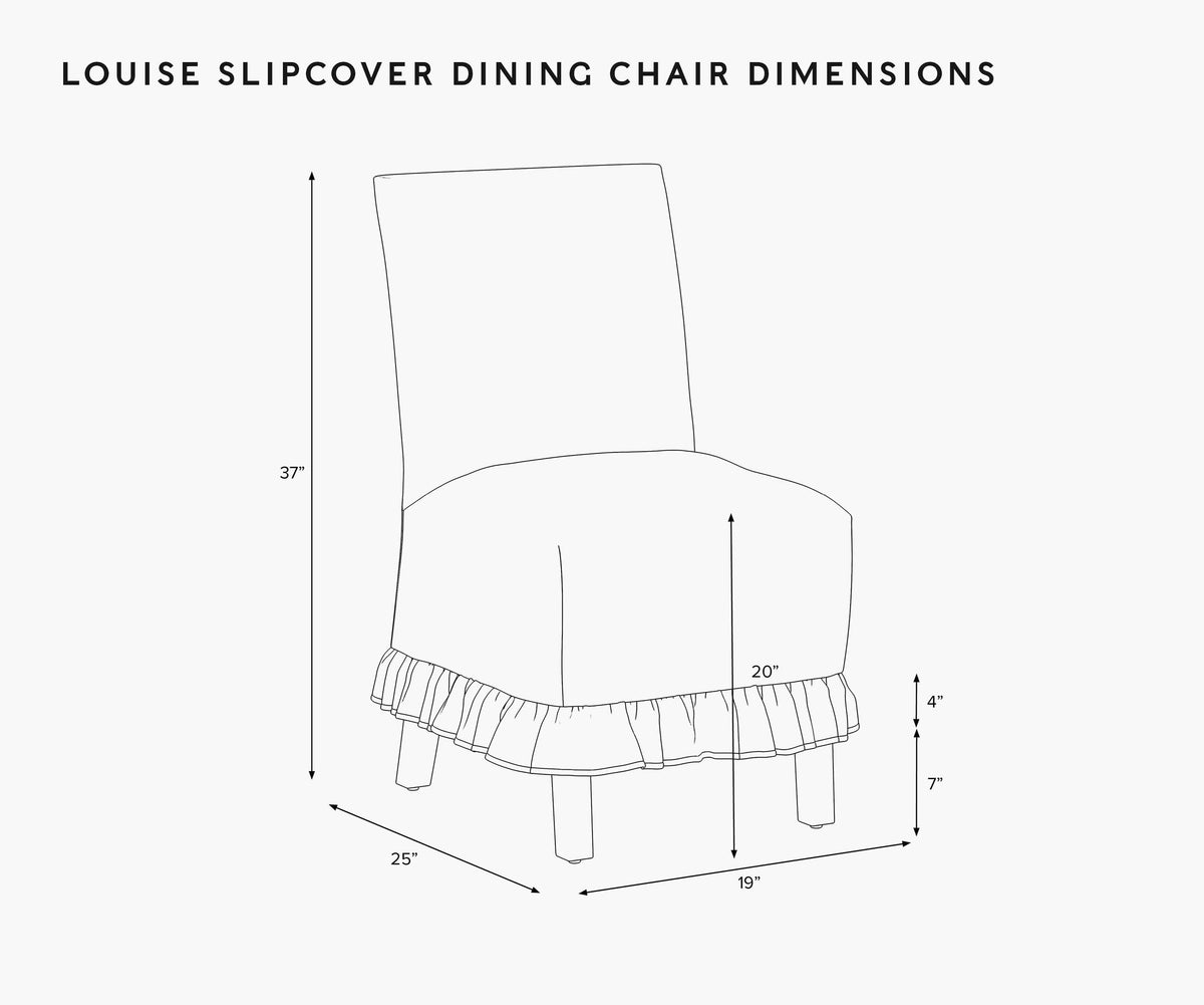 Louise Slipcover Dining Chair - Strawberry Fields