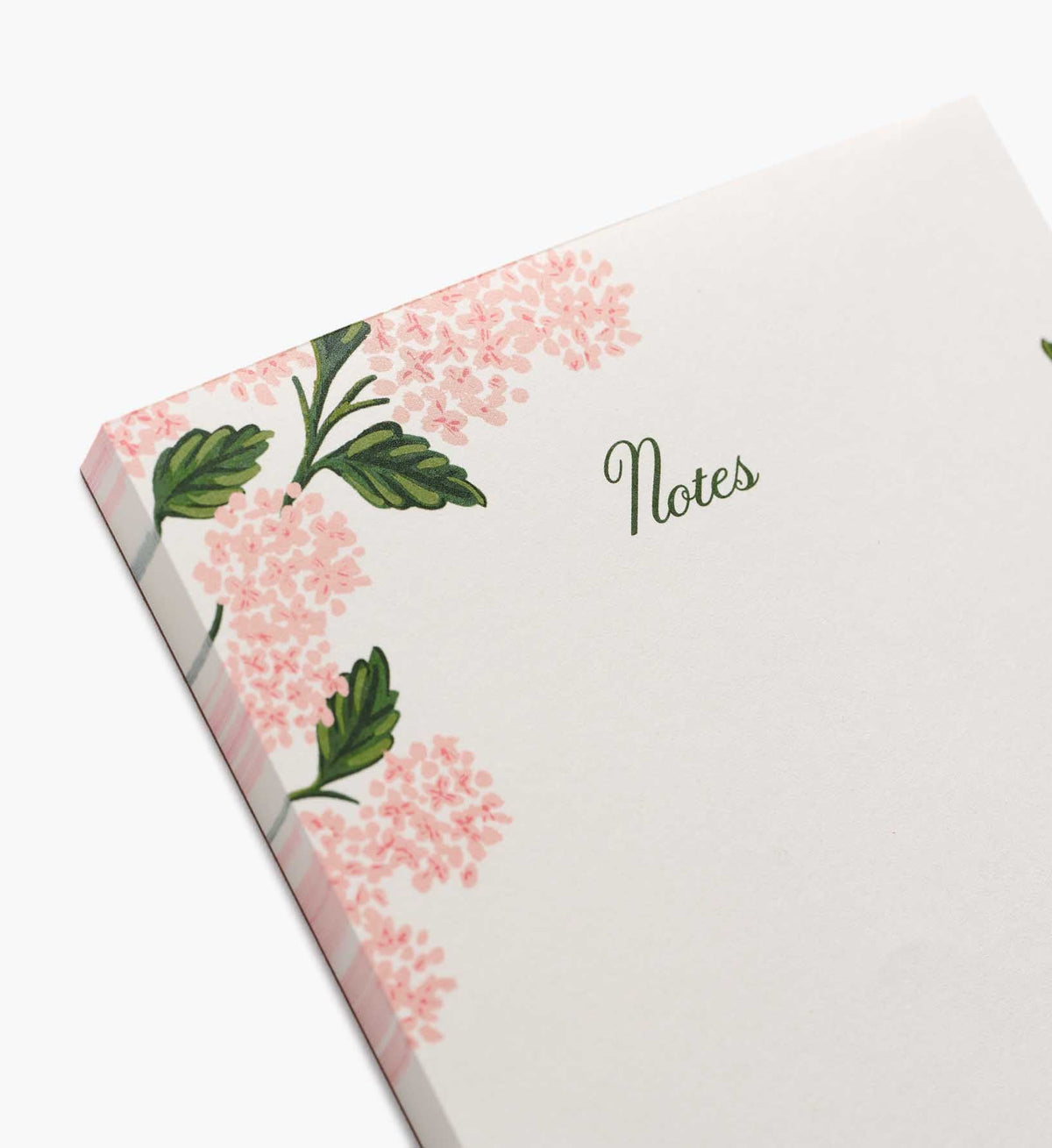 Blank Notepad - Pink Hydrangea