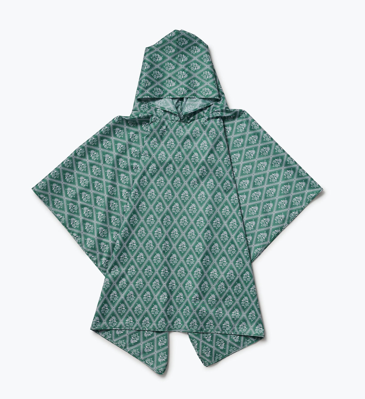 Packable Rain Poncho - Rose Study