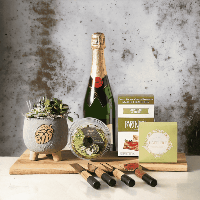 A Special Celebration Gift Basket from Monthly Sommelier USA - Champagne Gift Basket - USA Delivery