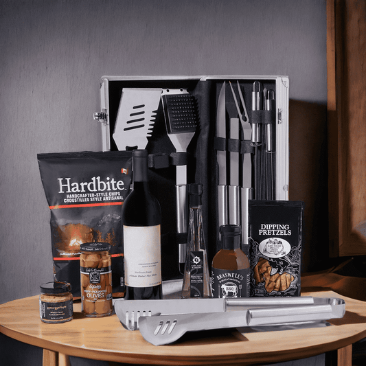 BBQ Time! Gift Basket with Wine from Monthly Sommelier USA - Gourmet Gift Basket - USA Delivery