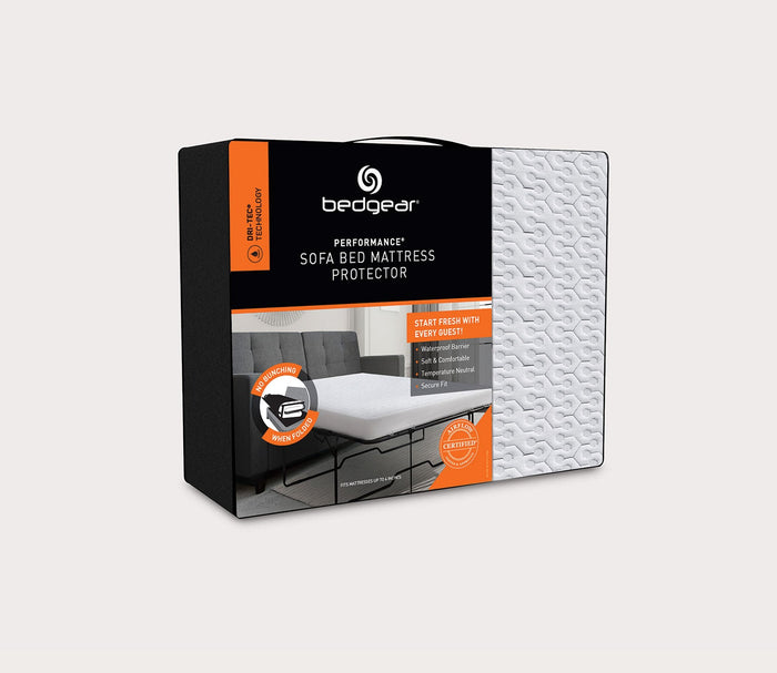 Dri-Tec Moisture-Wicking Sofa Bed Mattress Protector by Bedgear, packaging