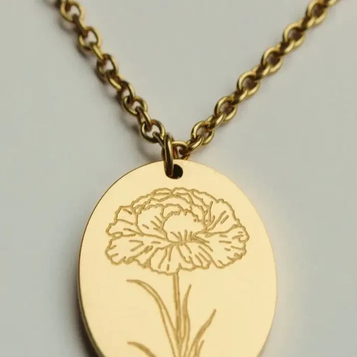 Birth Flower Necklace