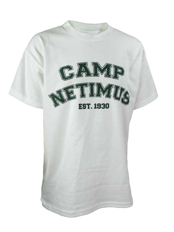Camp Netimus Distressed Print Tee|1989|1990|1991|1992|1993|1994|1995|1996