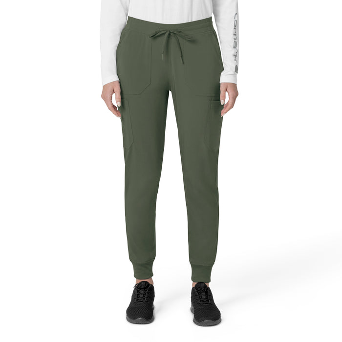 Force Cross-Flex Women's Cargo Jogger Scrub Pant Olive