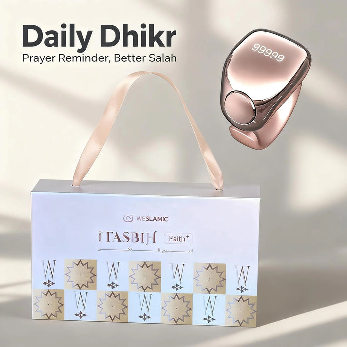 Faith Smart Tasbih Zikr Ring - Digital Prayer Counter with 5 Ring Sizes