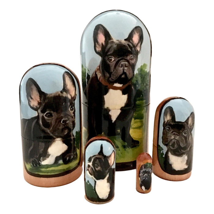 Dog French bulldog matryoshka