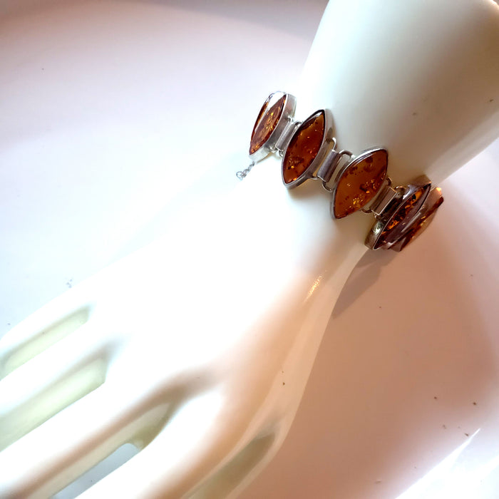 classic honey amber large bracelet