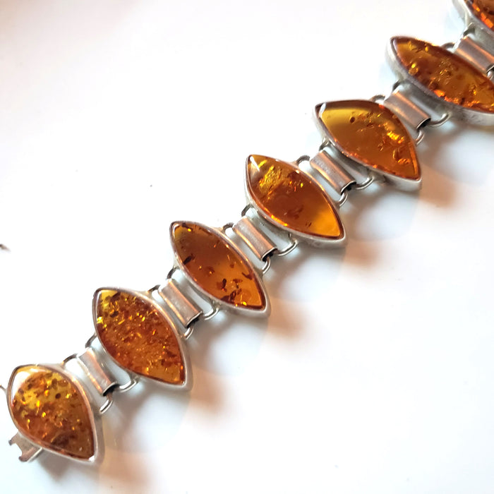 classic honey amber large bracelet