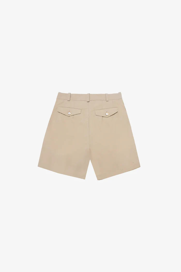 Late Checkout Beige Shorts