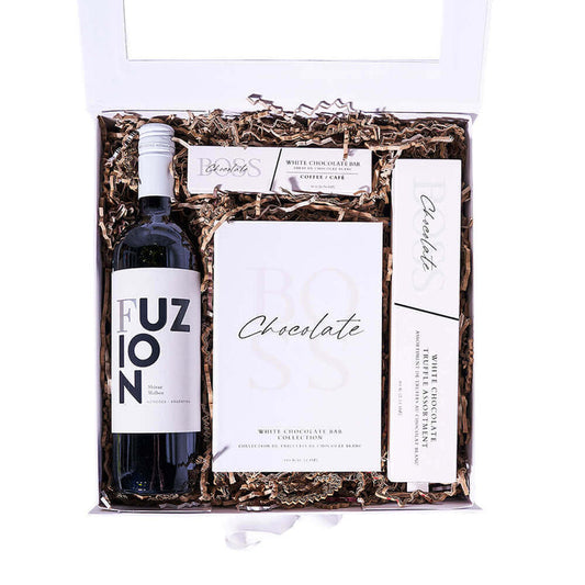 Mendoza Fuzion Shiraz Malbec Wine & Chocolate Gift Box, wine gift, wine, chocolate gift, chocolate, gourmet gift, gourmet