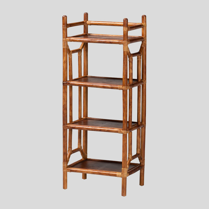 Nyra Rattan Display Shelf by bali & pari — overall view