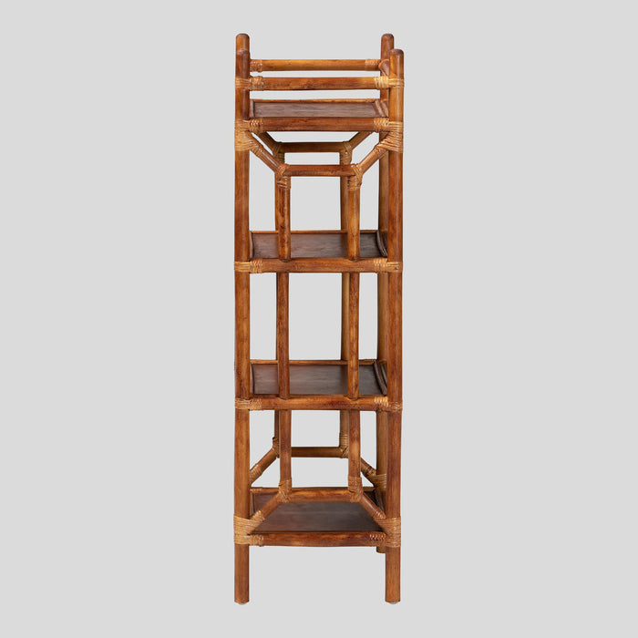 Nyra Rattan Display Shelf by bali & pari — overall view
