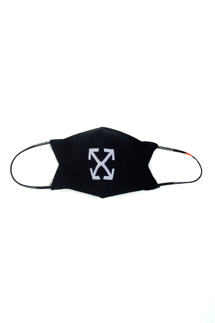Off White Arrow Knit Simple Mask Black White