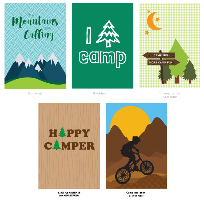 Summer Camp Greeting Cards for Boys, Girls, and Parents|15339