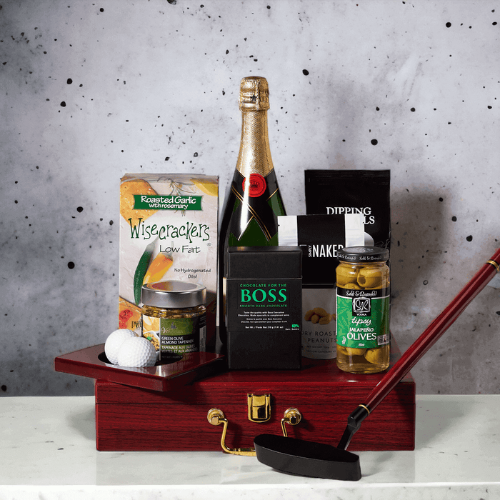 The Golf Lover's Dream Gift Basket from Monthly Sommelier USA - Gourmet Gift Basket - USA Delivery