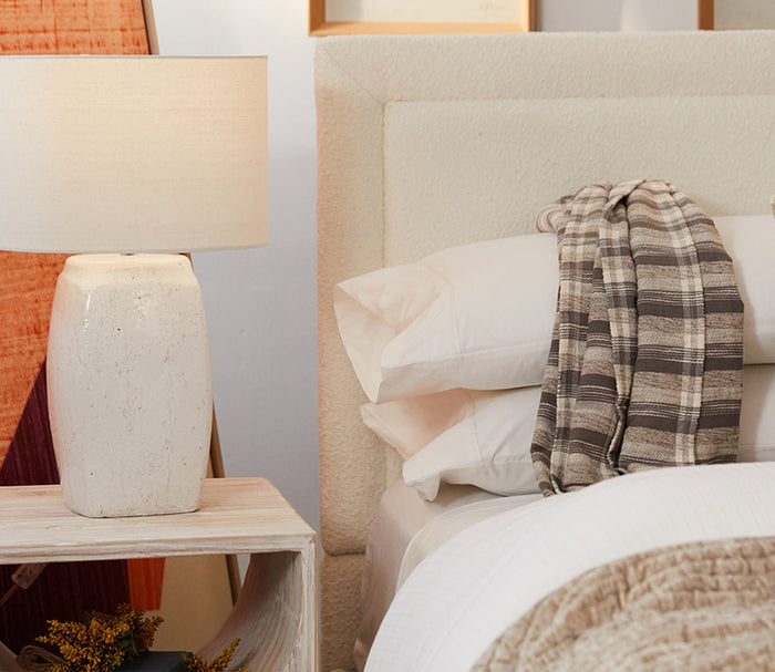 Karlie Gray Ivory Throw Blanket by Villa by Classic Home