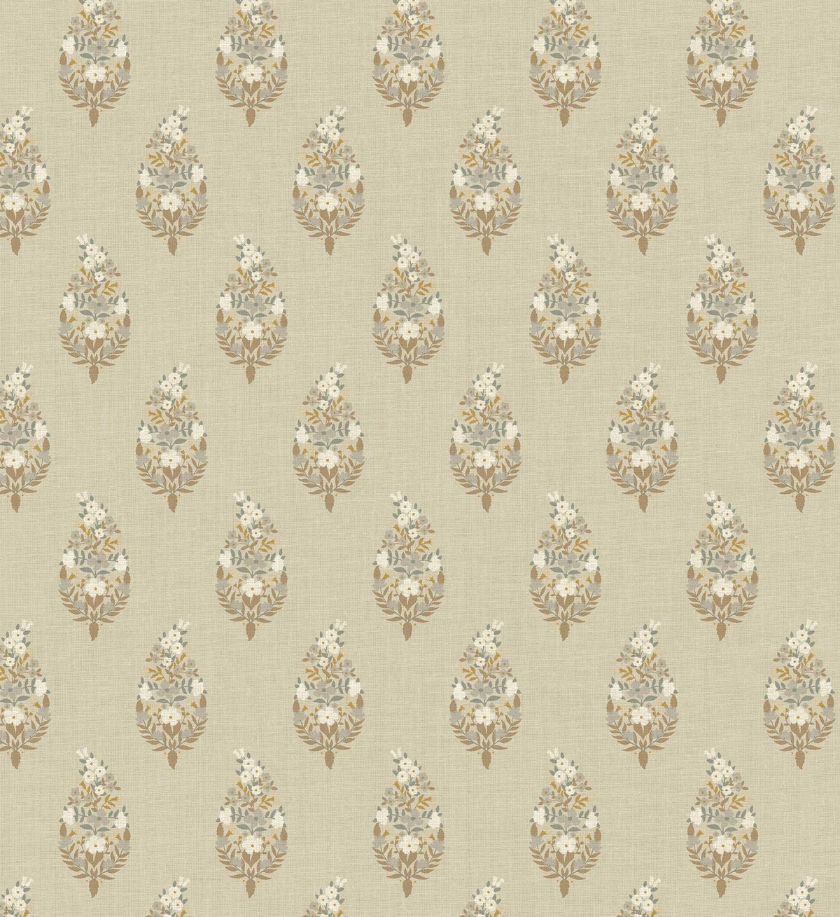 Paisley Wallpaper - Linen