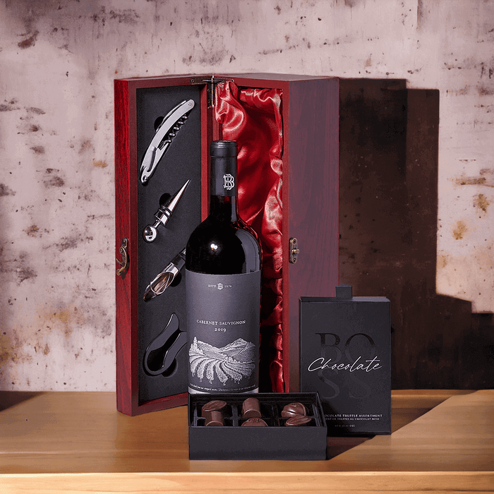 Wine & Chocolate Pairing Gift Box so giving a thoughtful and delicious gift has never been easier.