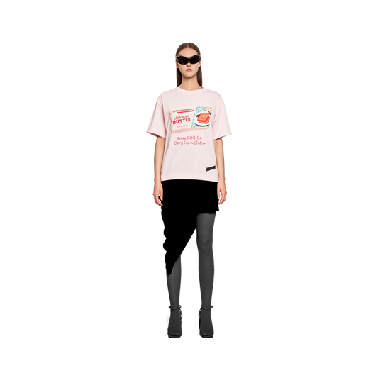 WOMEN BUTTER T-SHIRT- PINK