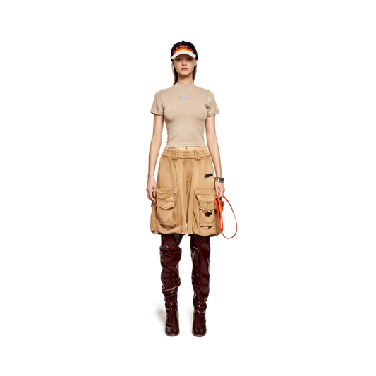 WOMEN'S T-SHIRT- BEIGE