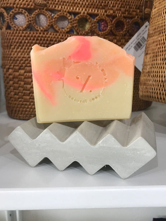 Zig Zag Concrete Soap Holder
